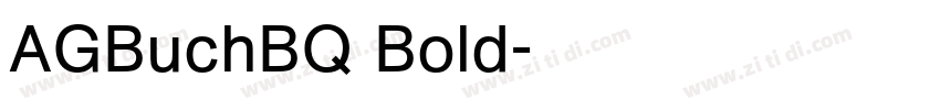 AGBuchBQ Bold字体转换 AGBuchBQ Bold字体转换